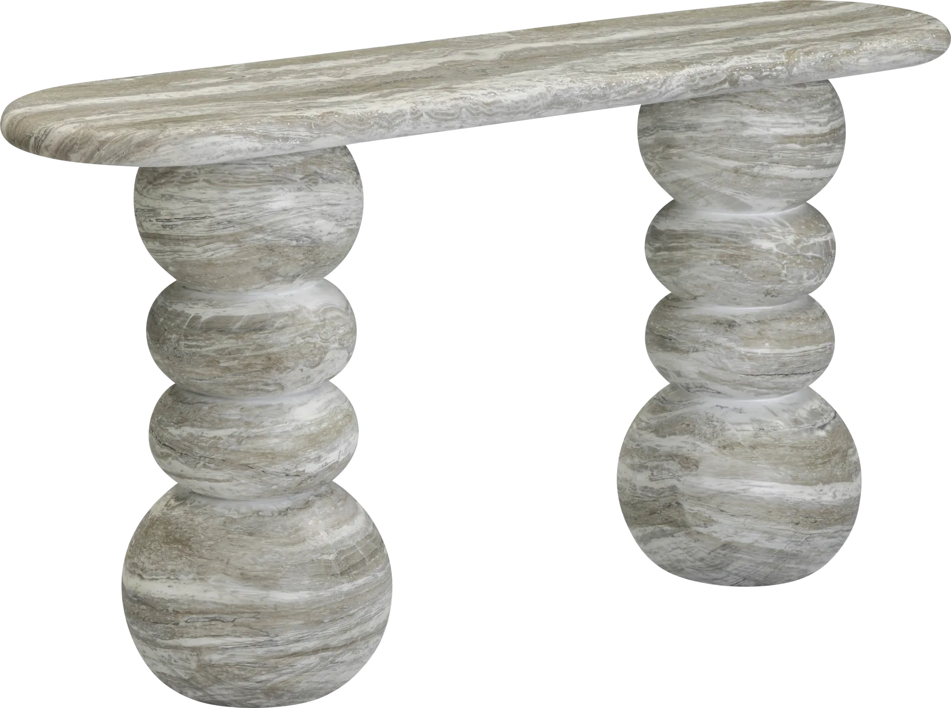 Ganrose Outdoor Gray Console Table - Image 1