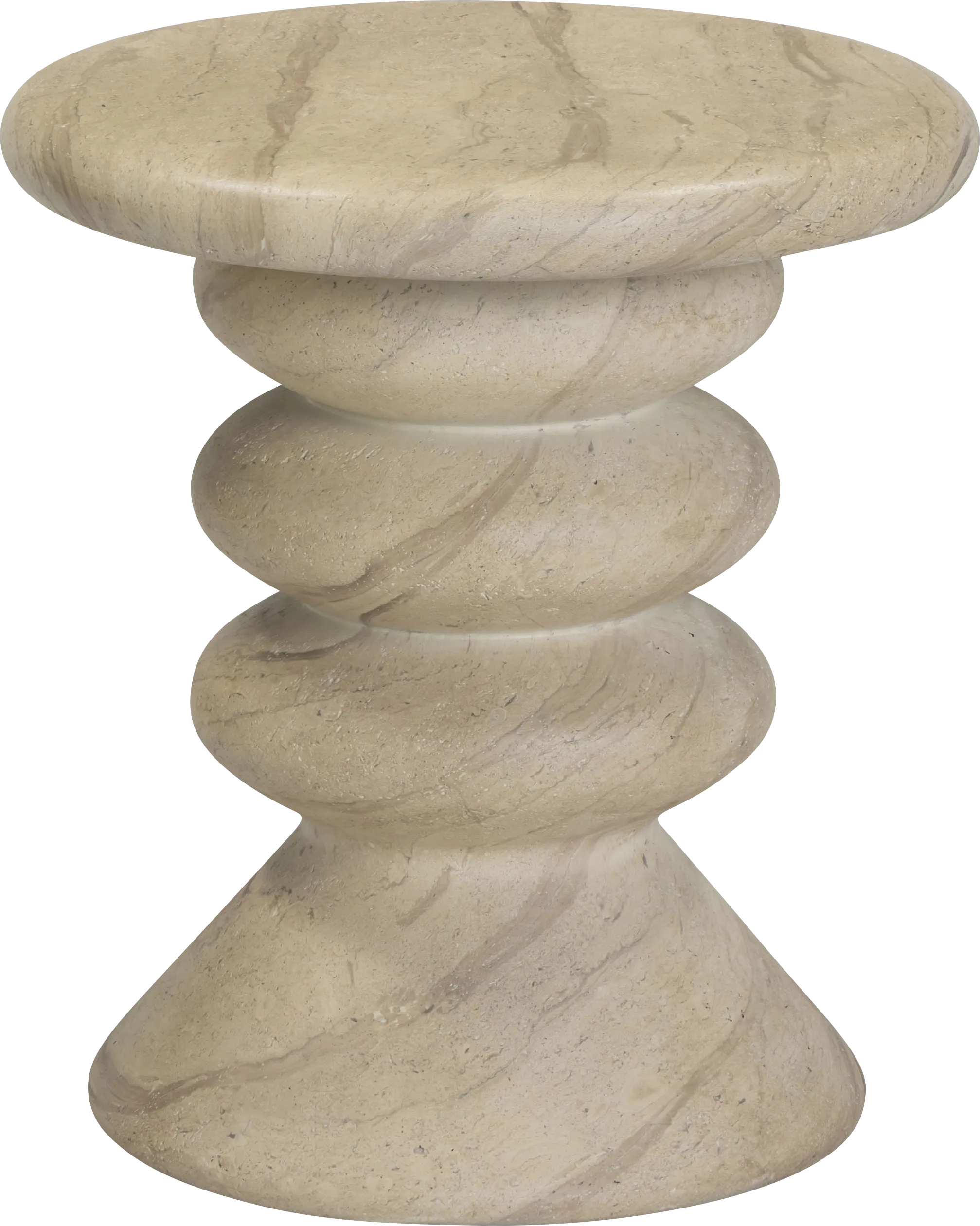 Aurabridge Outdoor Tan Side Table - Thumbnail - Image 1