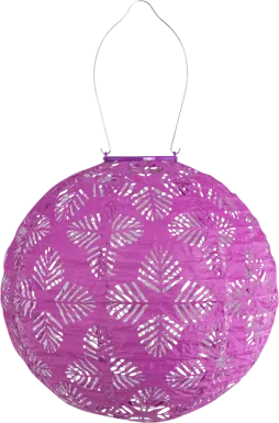 Mansduff Purple Outdoor Solar Lantern