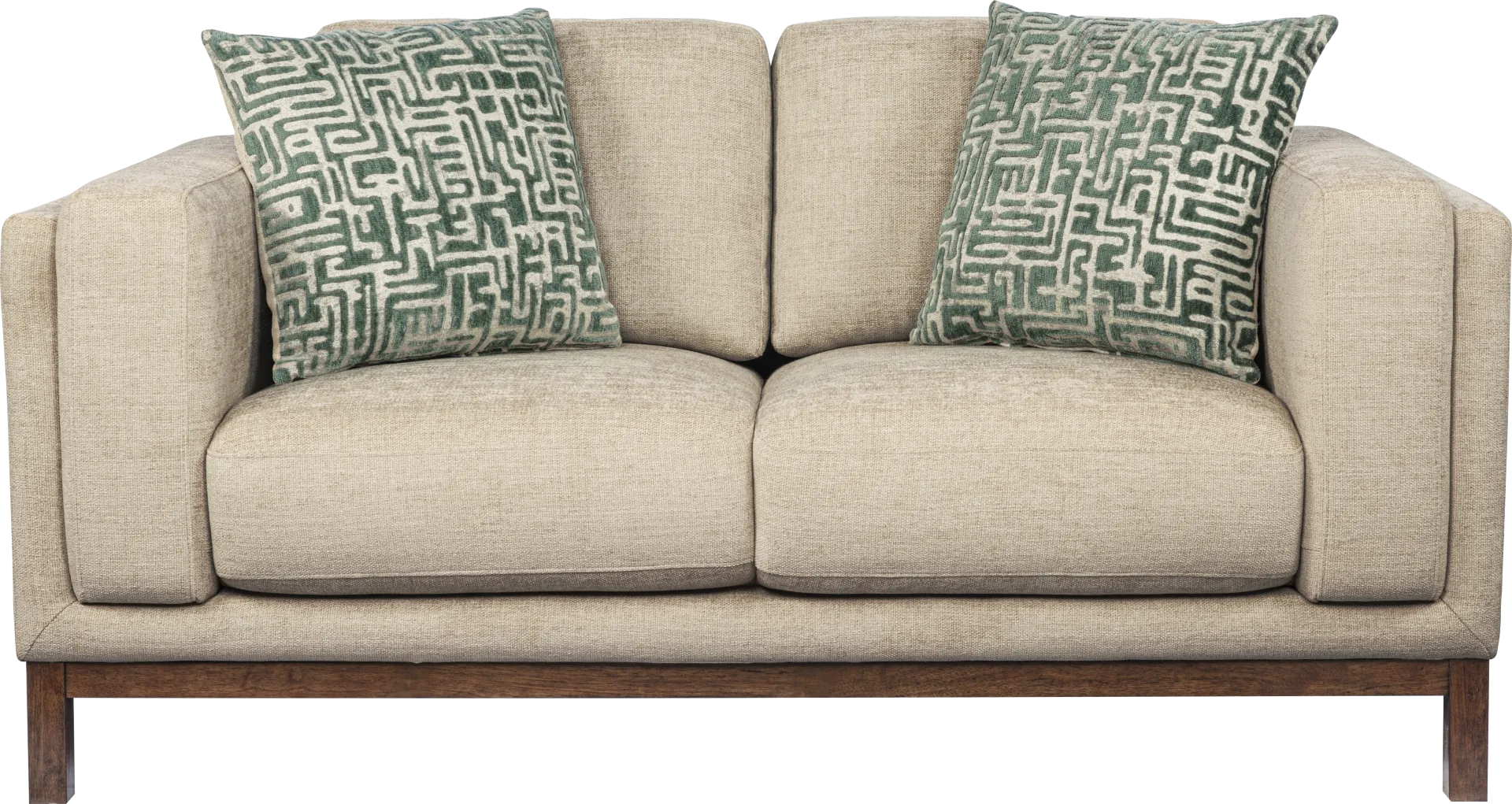 Elena Court Beige Loveseat - Image 2