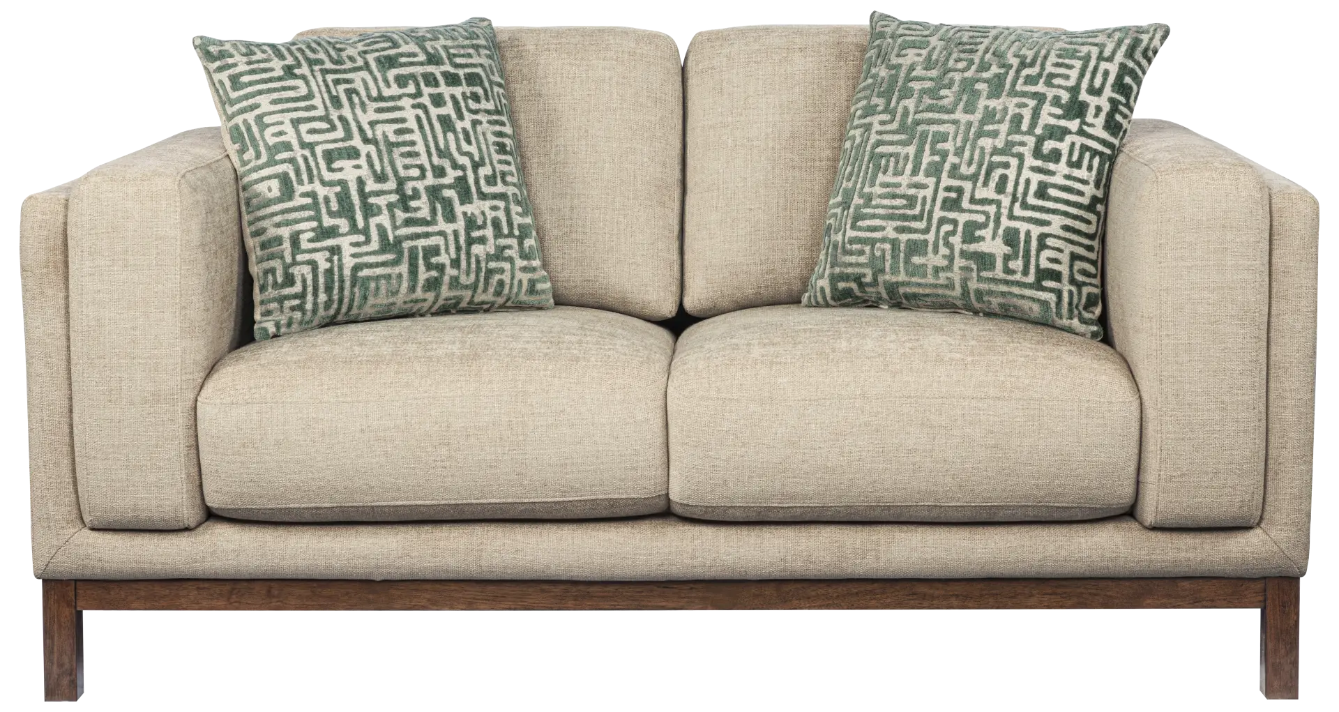 beige loveseat