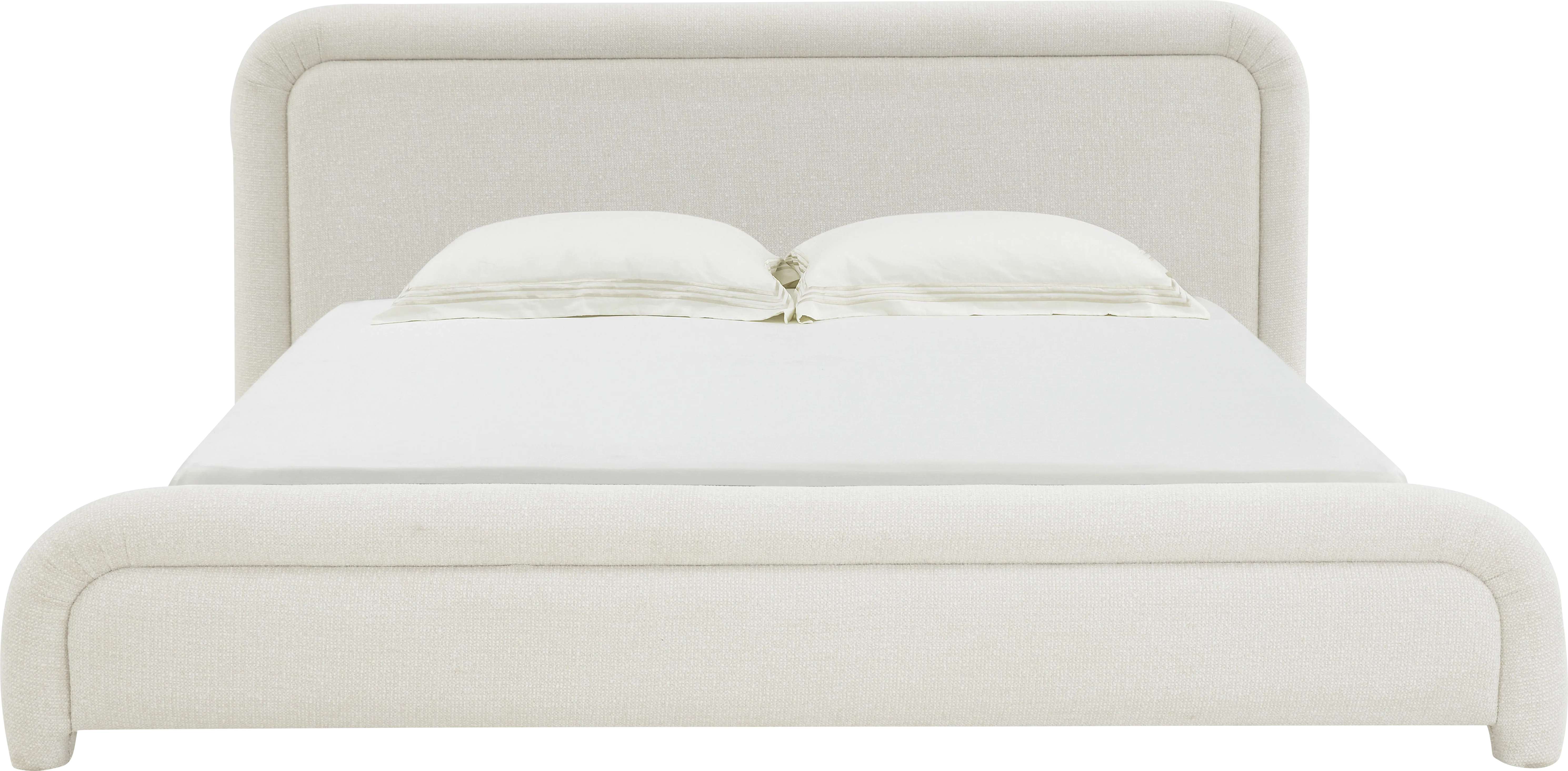 Vorel Ivory King Bed - Thumbnail - Image 1