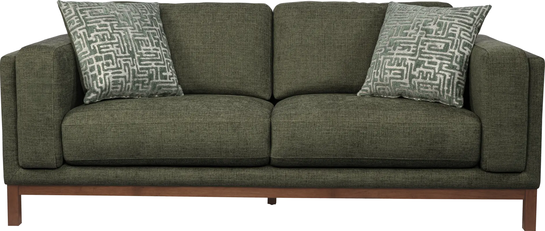 Elena Court Green Sofa