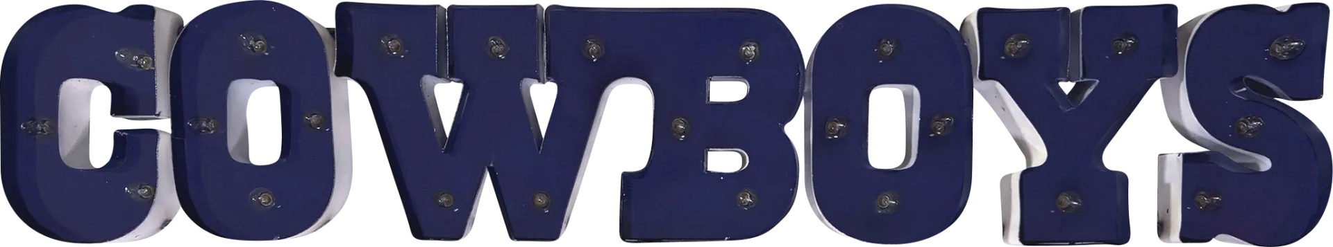 Dallas Cowboys Blue Metal Wall Decor - Image 1