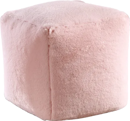 Kids Fur Cloud Pink Pouf