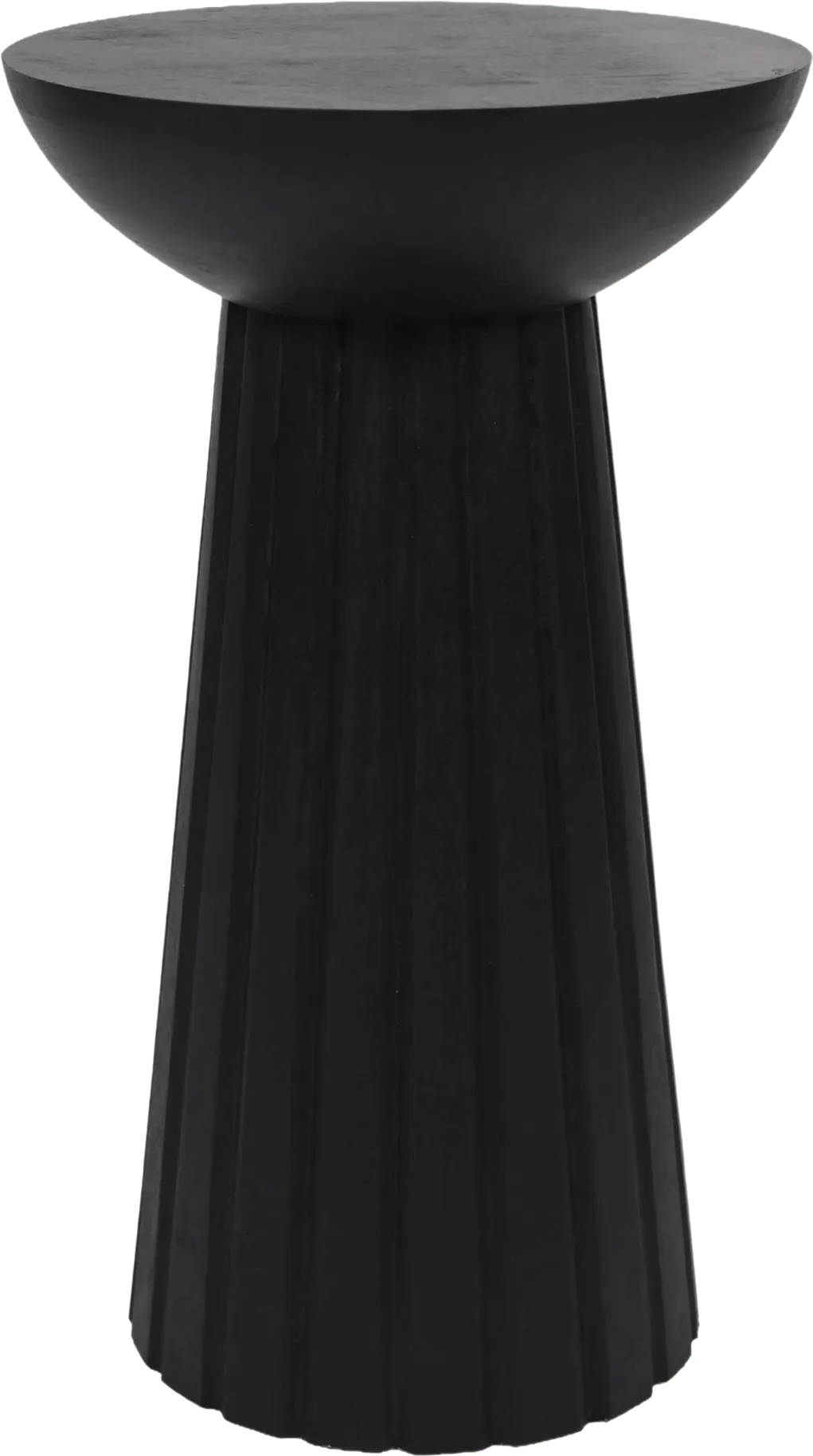 Flute Ridge Black Accent Table - Image 1