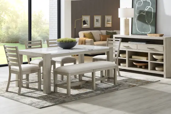 Pompei Gray 6 Pc Dining Room