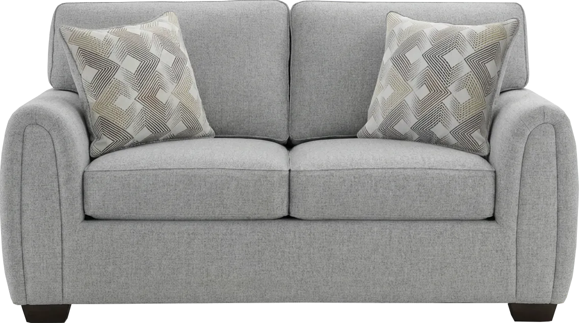 Lunelle Gray Loveseat - Image 1