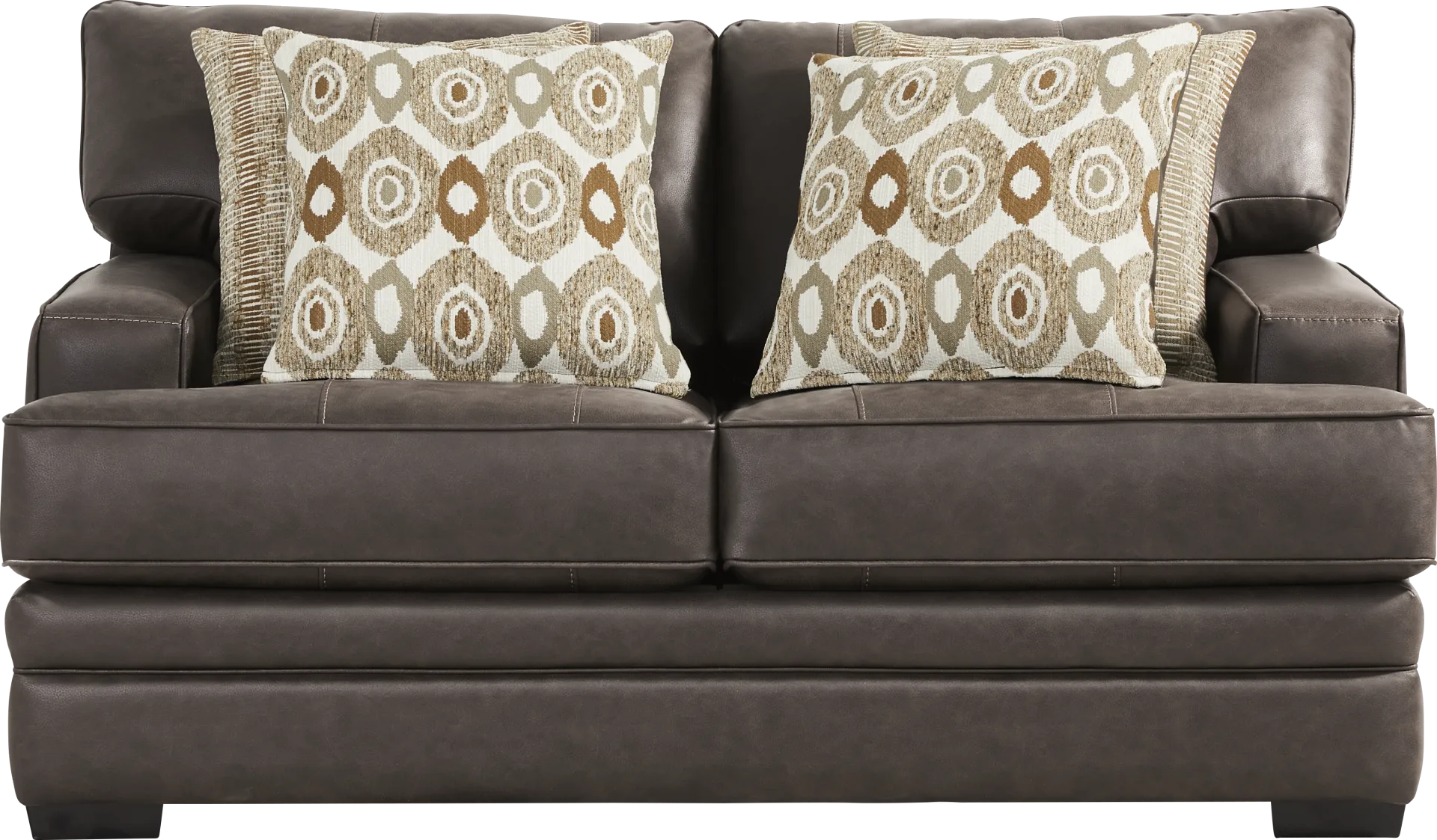 Hattingly Brown Loveseat - Image 1
