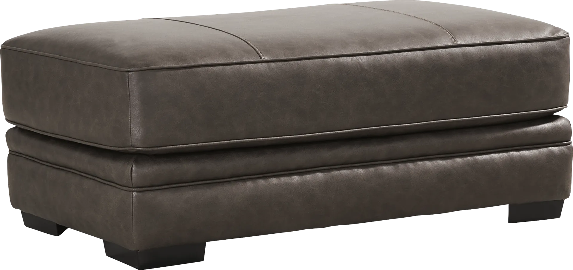 Hattingly Brown Ottoman - Image 1