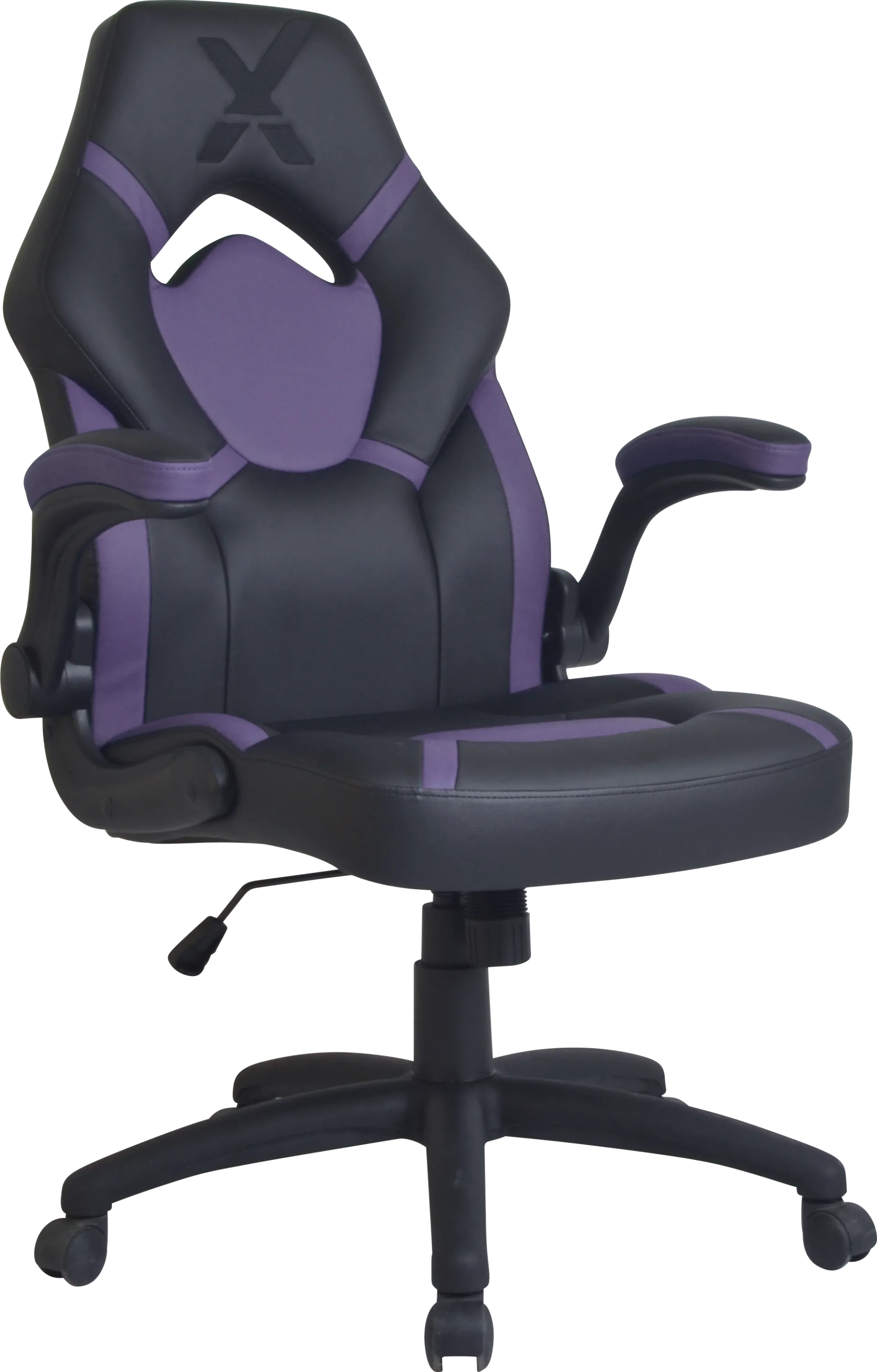 Masdon Black/Purple Office Chair - Image 1