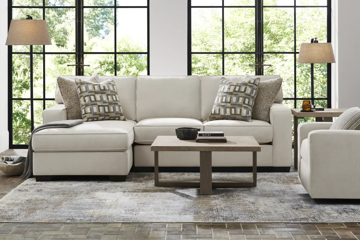 Haskins Beige 2 Pc Sectional
