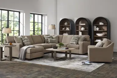 3 pc left arm chaise sectional