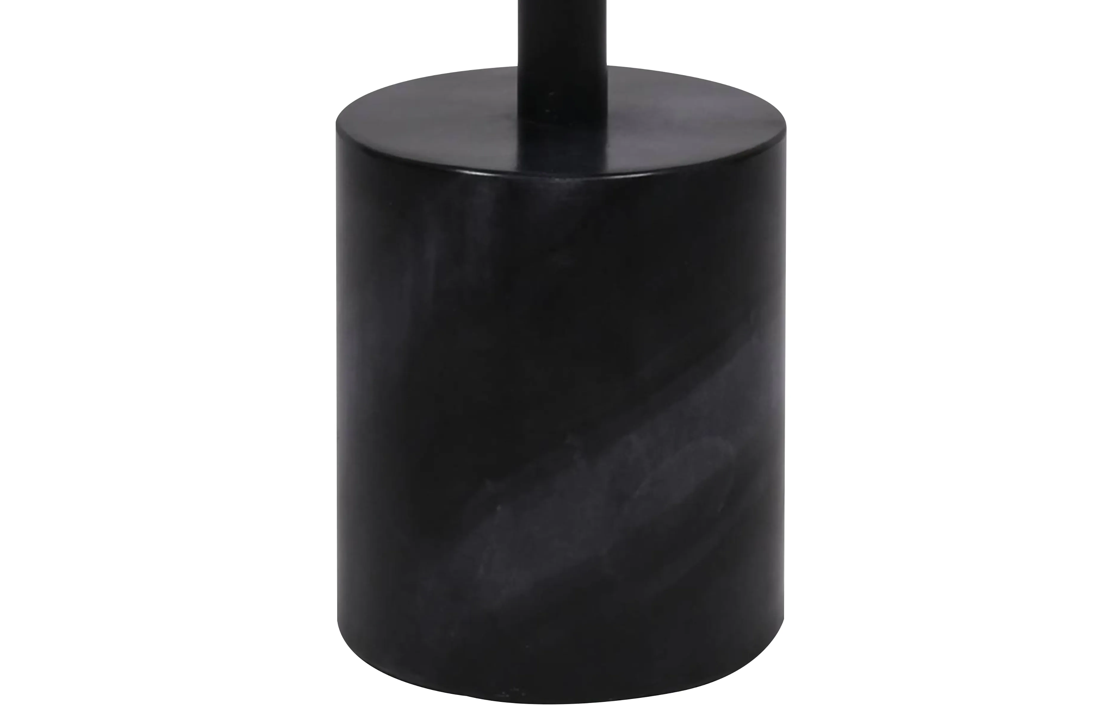 Orelia Black Accent Table with Black Marble Base - Image 6