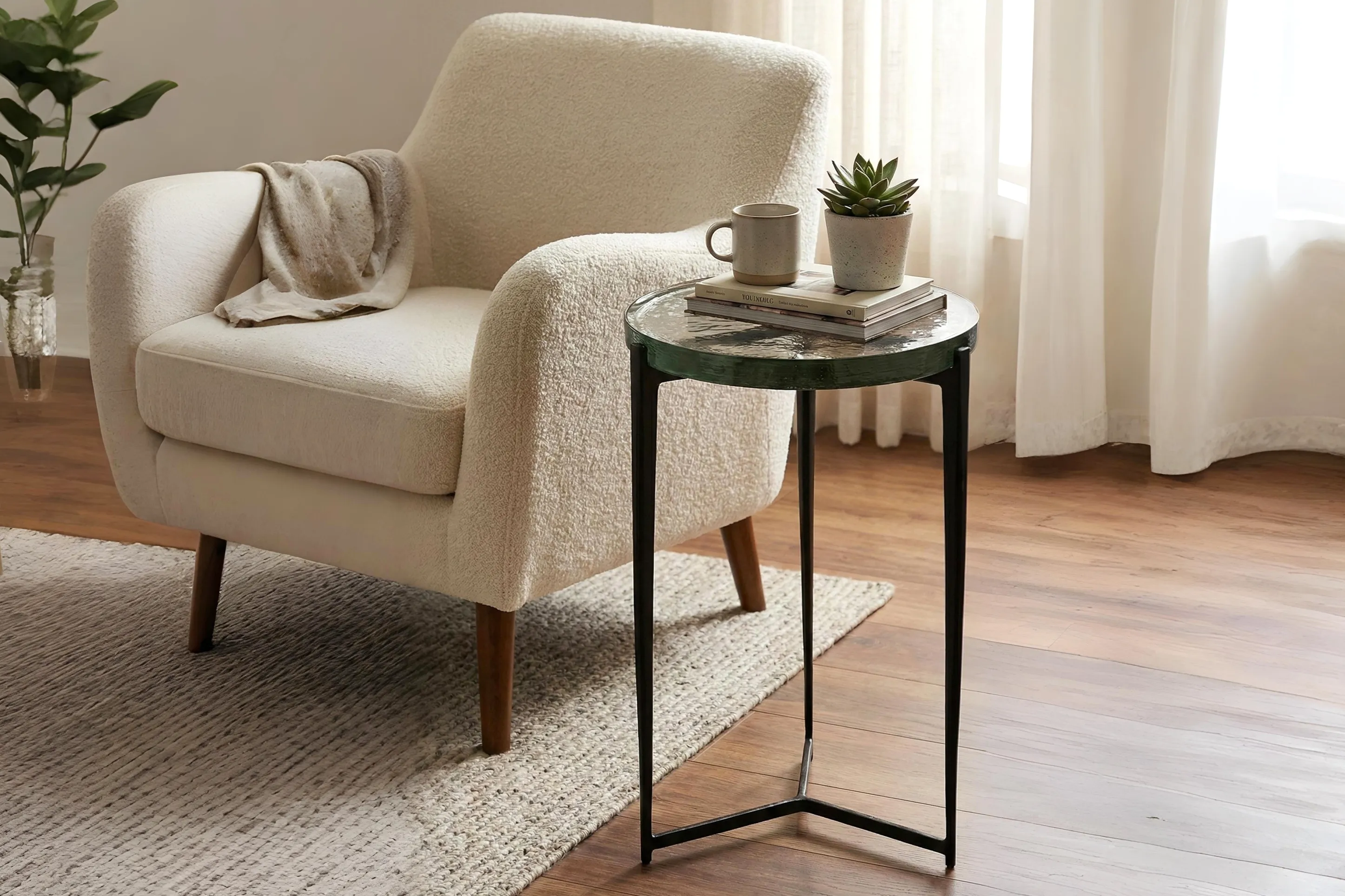 Lamar Black Side Table - Thumbnail - Image 2