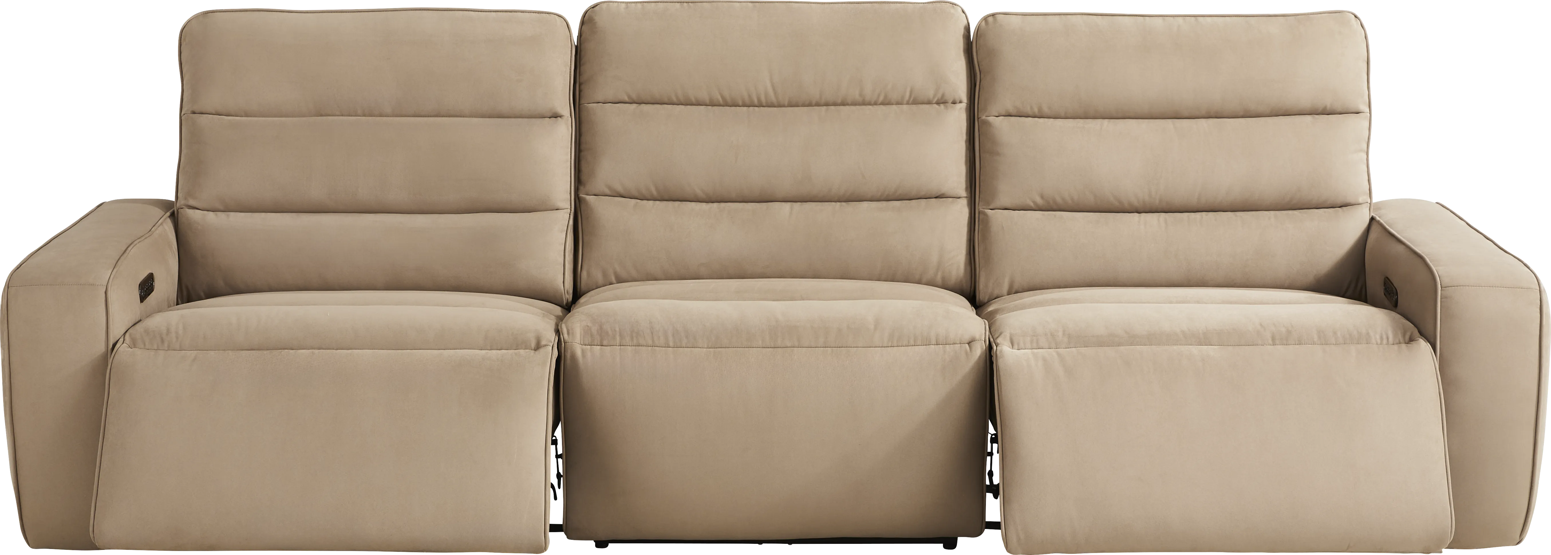Del Mar Sand Dual Power Sofa - Thumbnail - Image 1