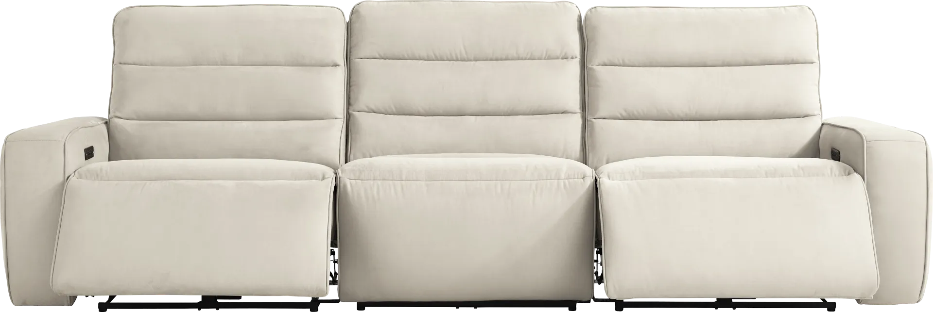 Del Mar Ivory Dual Power Sofa - Image 2