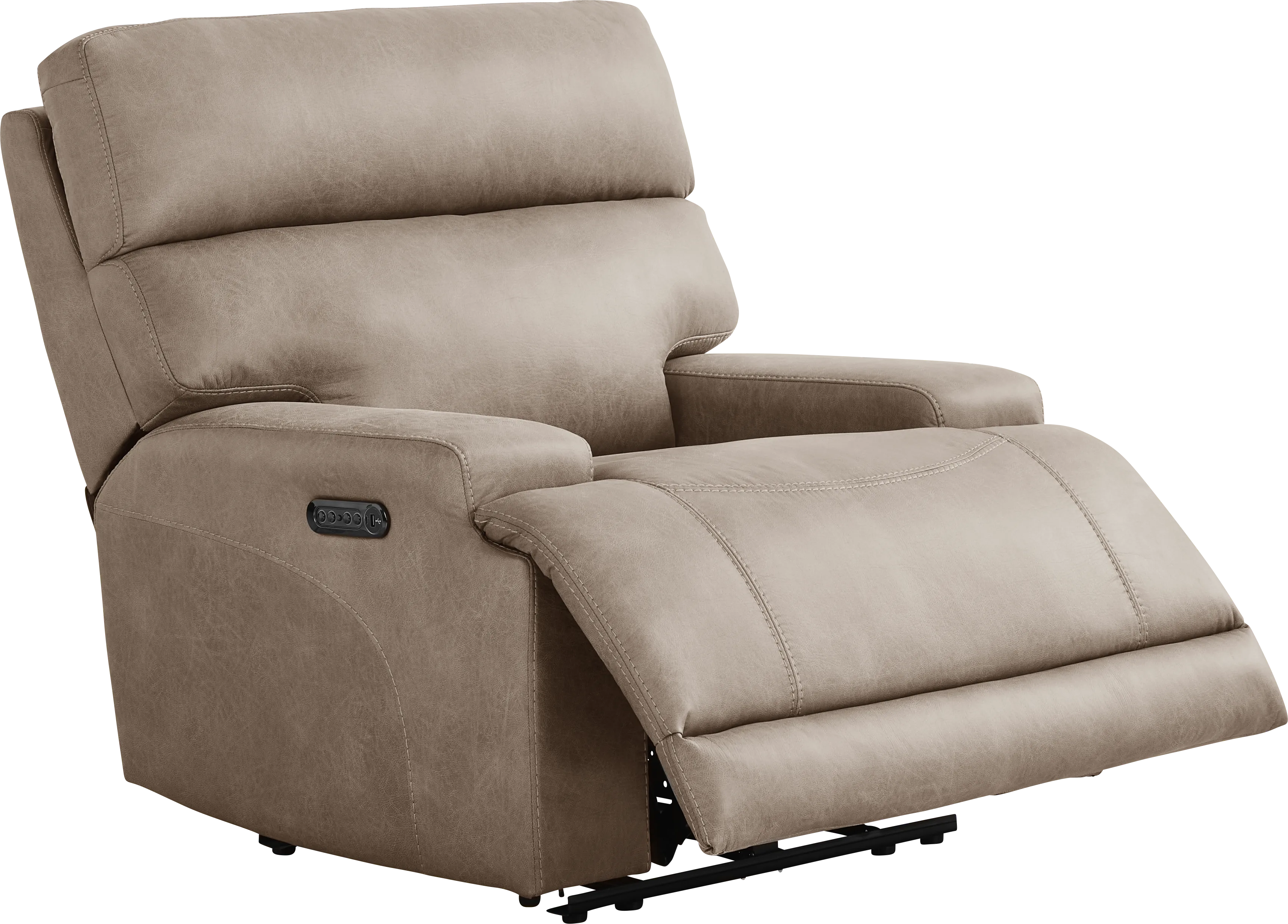 Hamilton Mushroom Dual Power Recliner - Thumbnail - Image 1