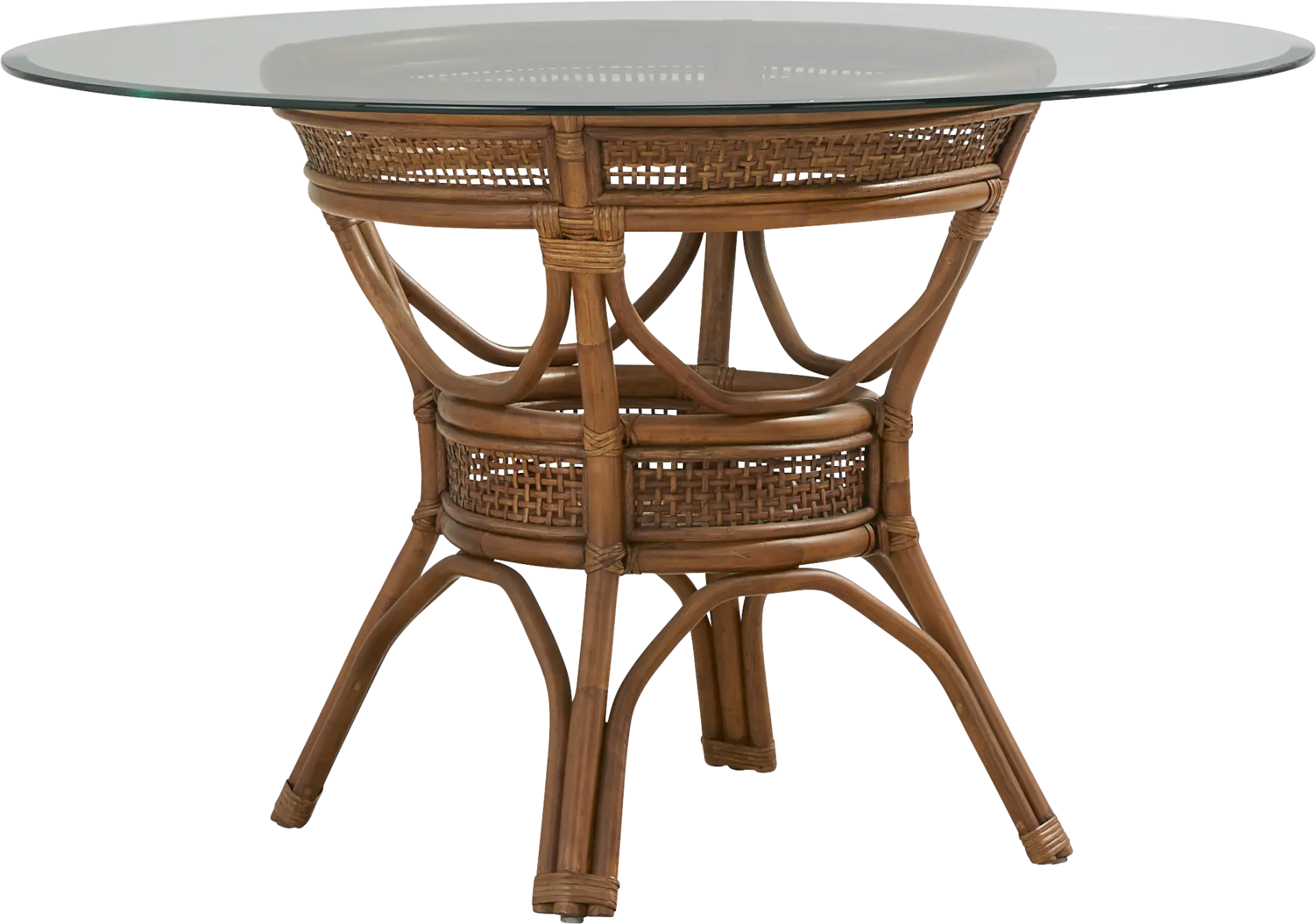 Isla Bay Brown Round Dining Table