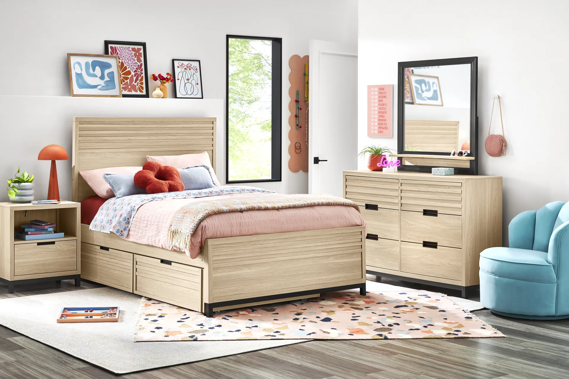 Kids Northridge Drive Oatmeal Full Panel Bed - Image 2