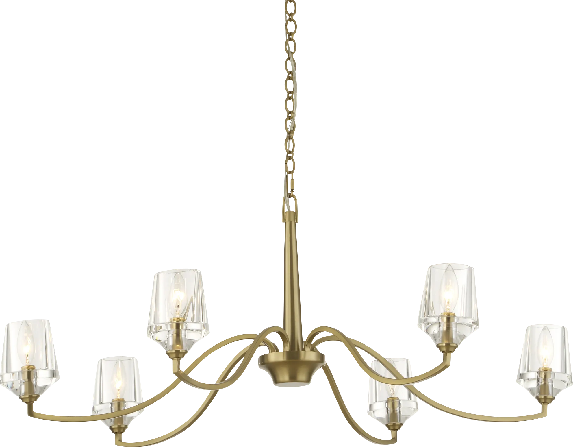 Zavir Brass Chandelier - Thumbnail - Image 1