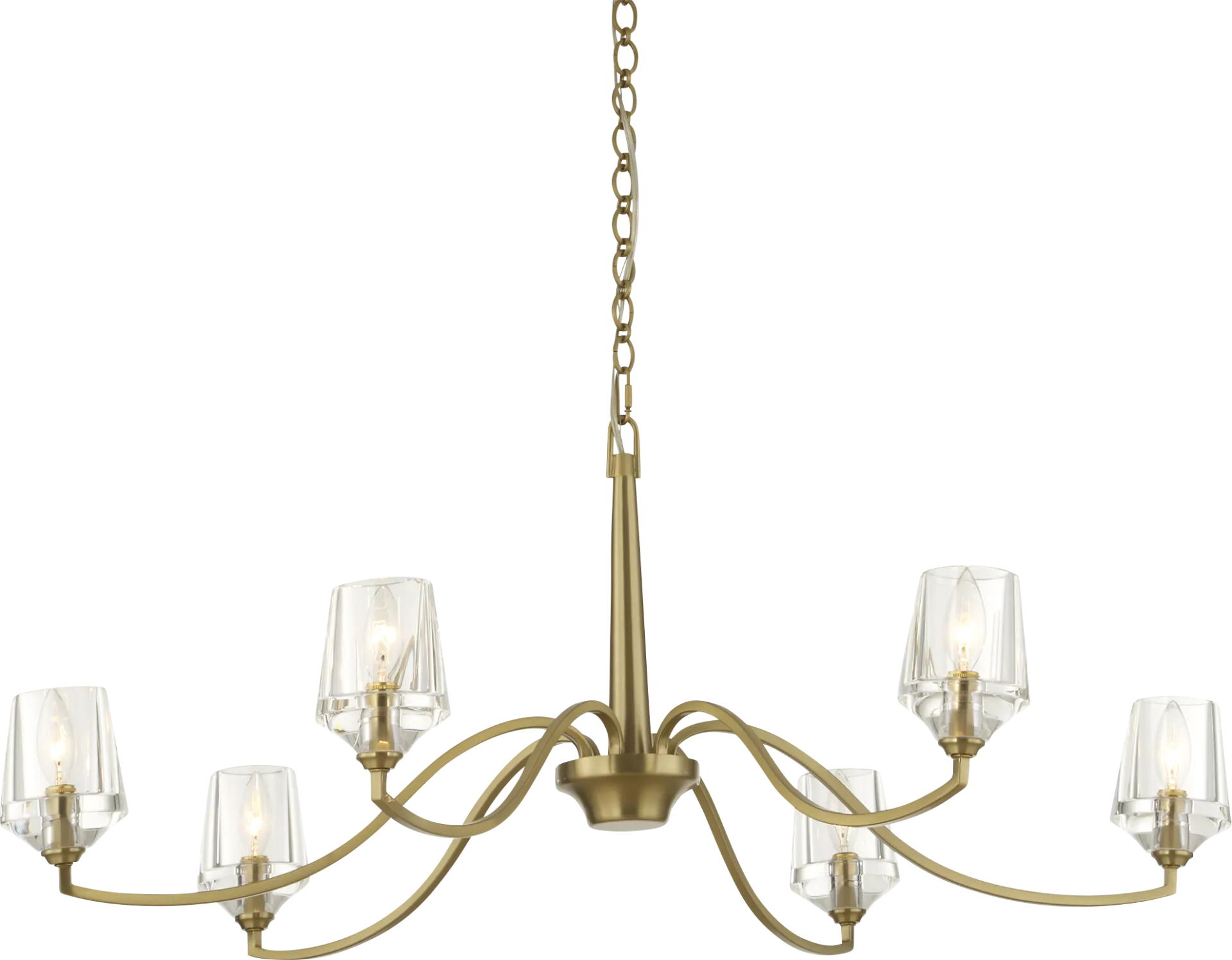Zavir Brass Chandelier - Image 1
