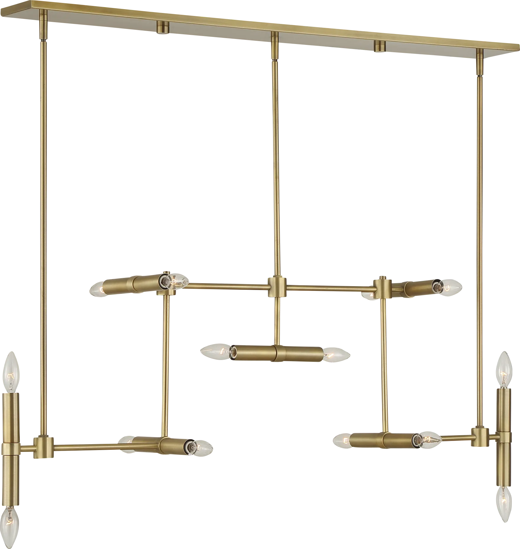 Shaene Brass Chandelier - Image 1