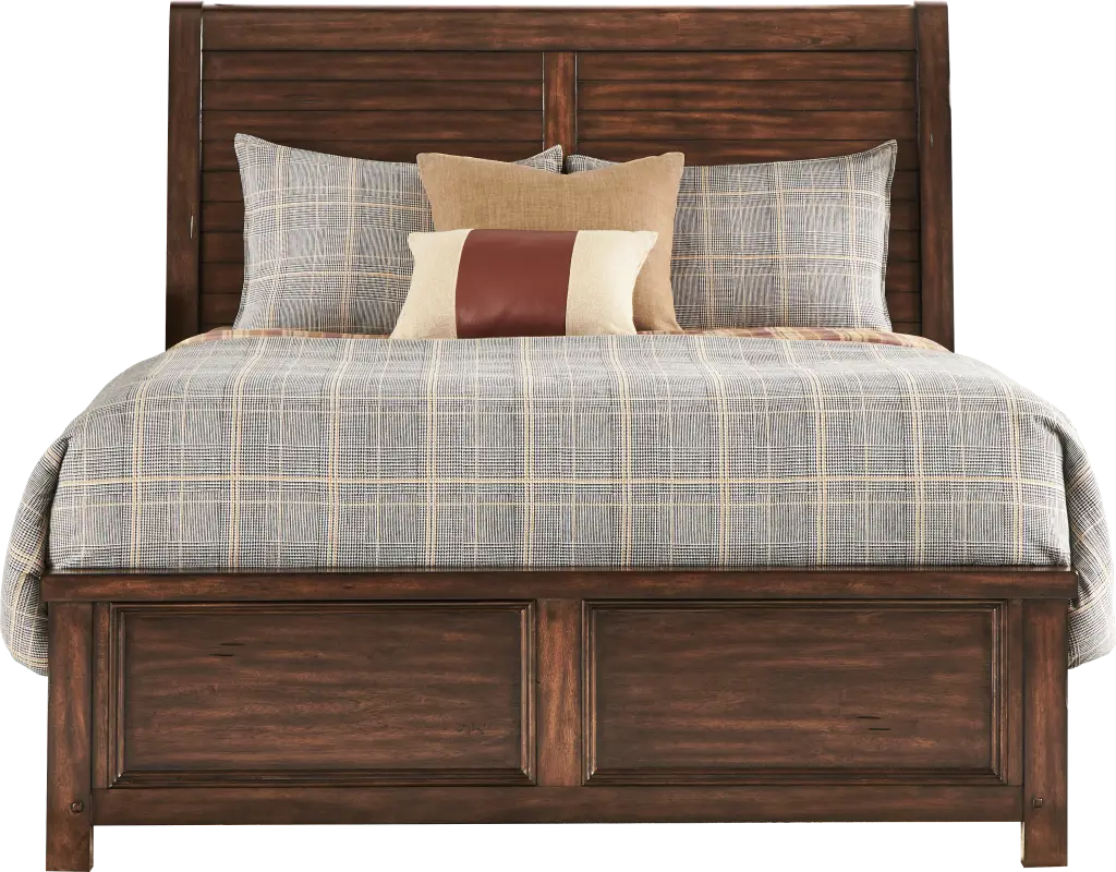 Emberton Dark Brown 3 Pc King Sleigh Bed