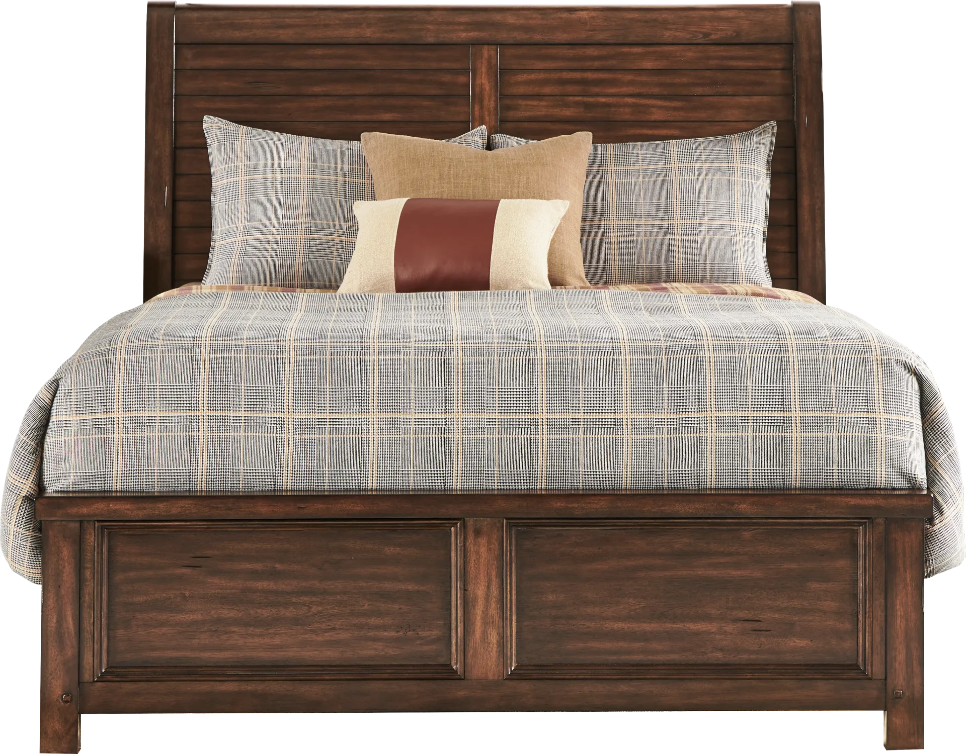 Emberton Dark Brown 3 Pc King Sleigh Bed - Image 1