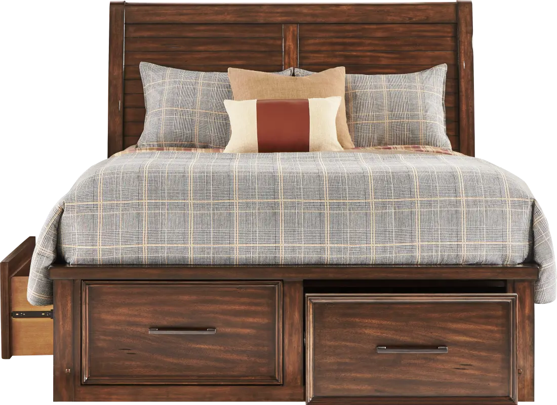 Emberton Dark Brown 3 Pc King Storage Bed