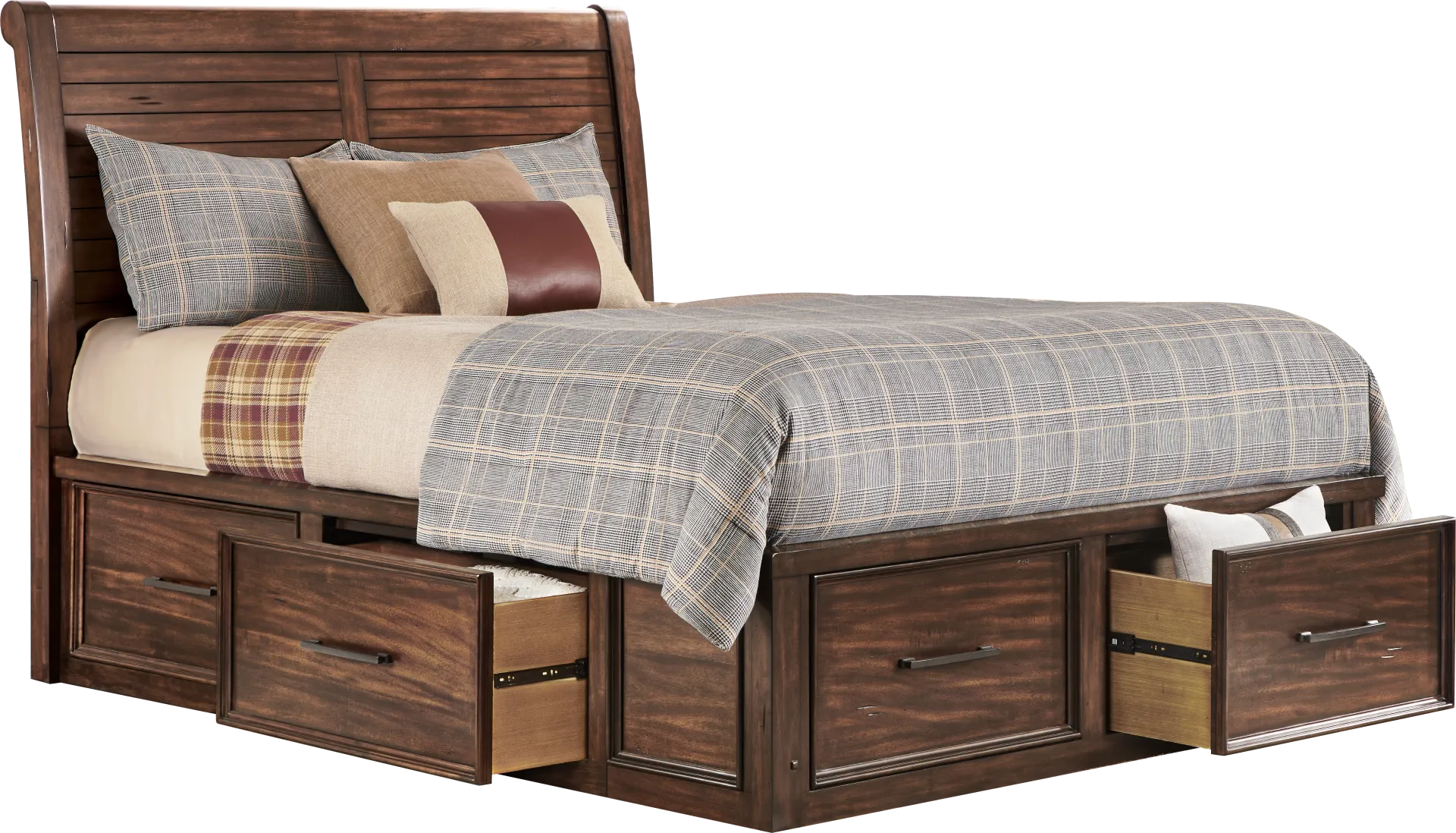 Emberton Dark Brown 3 Pc Queen Storage Bed - Image 2