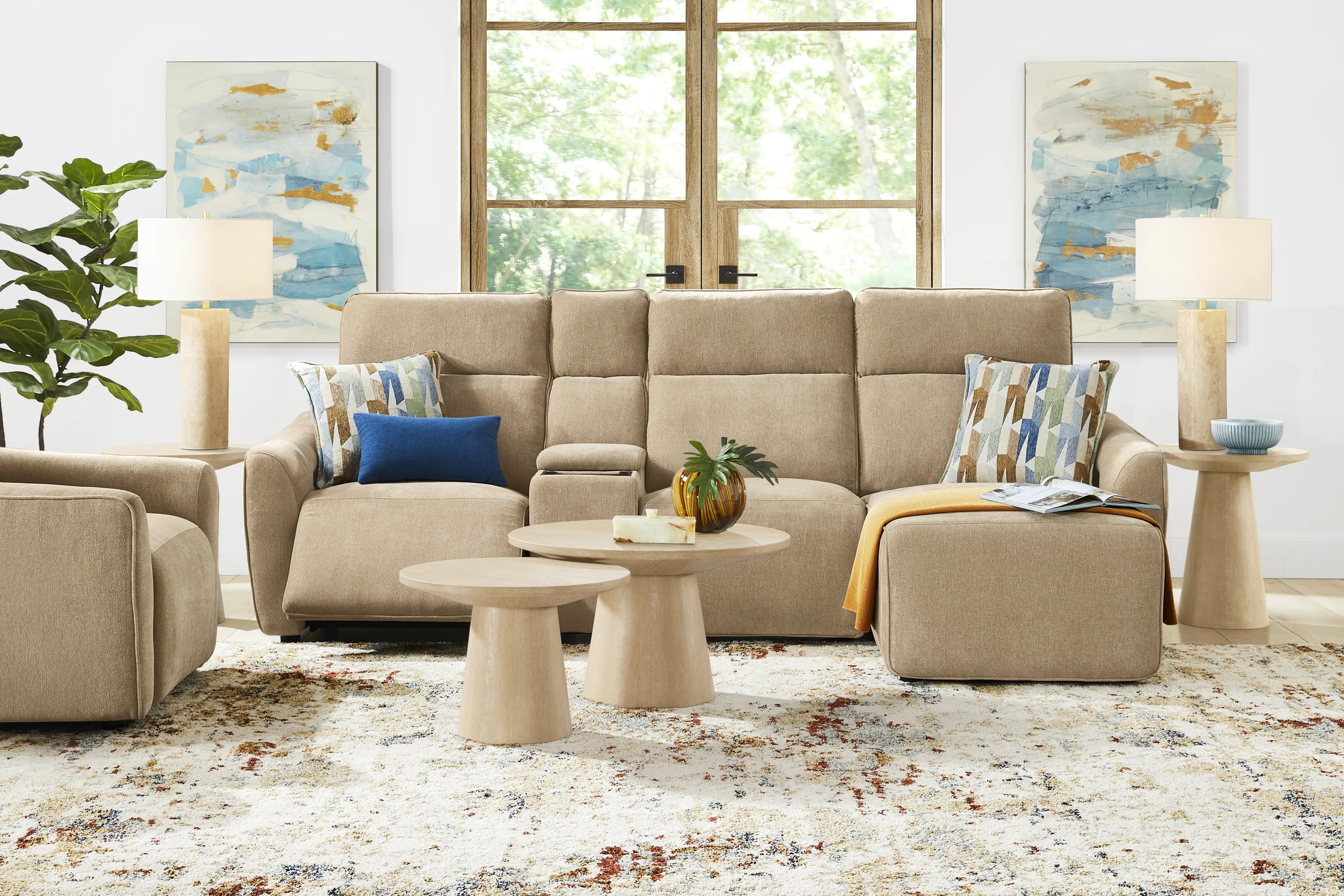 Tremont Sand 4 Pc Power Reclining Sectional