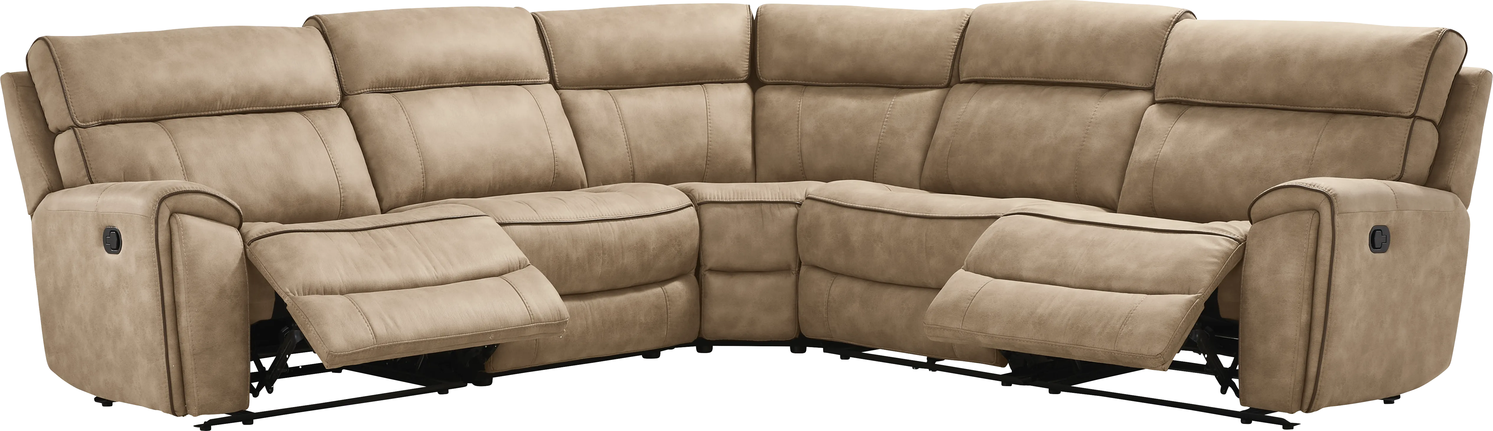 Bradshaw Place Stone 5 Pc Reclining Sectional - Thumbnail - Image 1