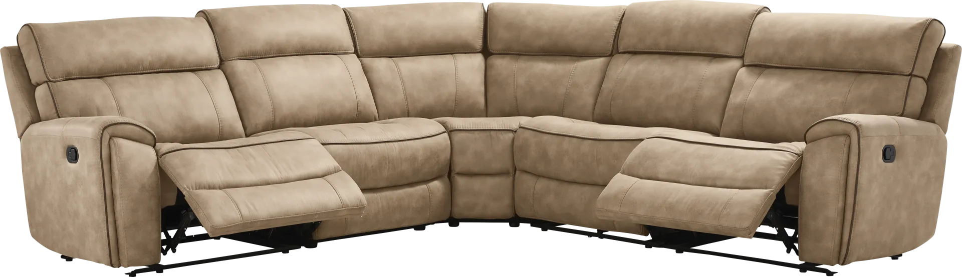 Bradshaw Place Stone 5 Pc Reclining Sectional - Image 1