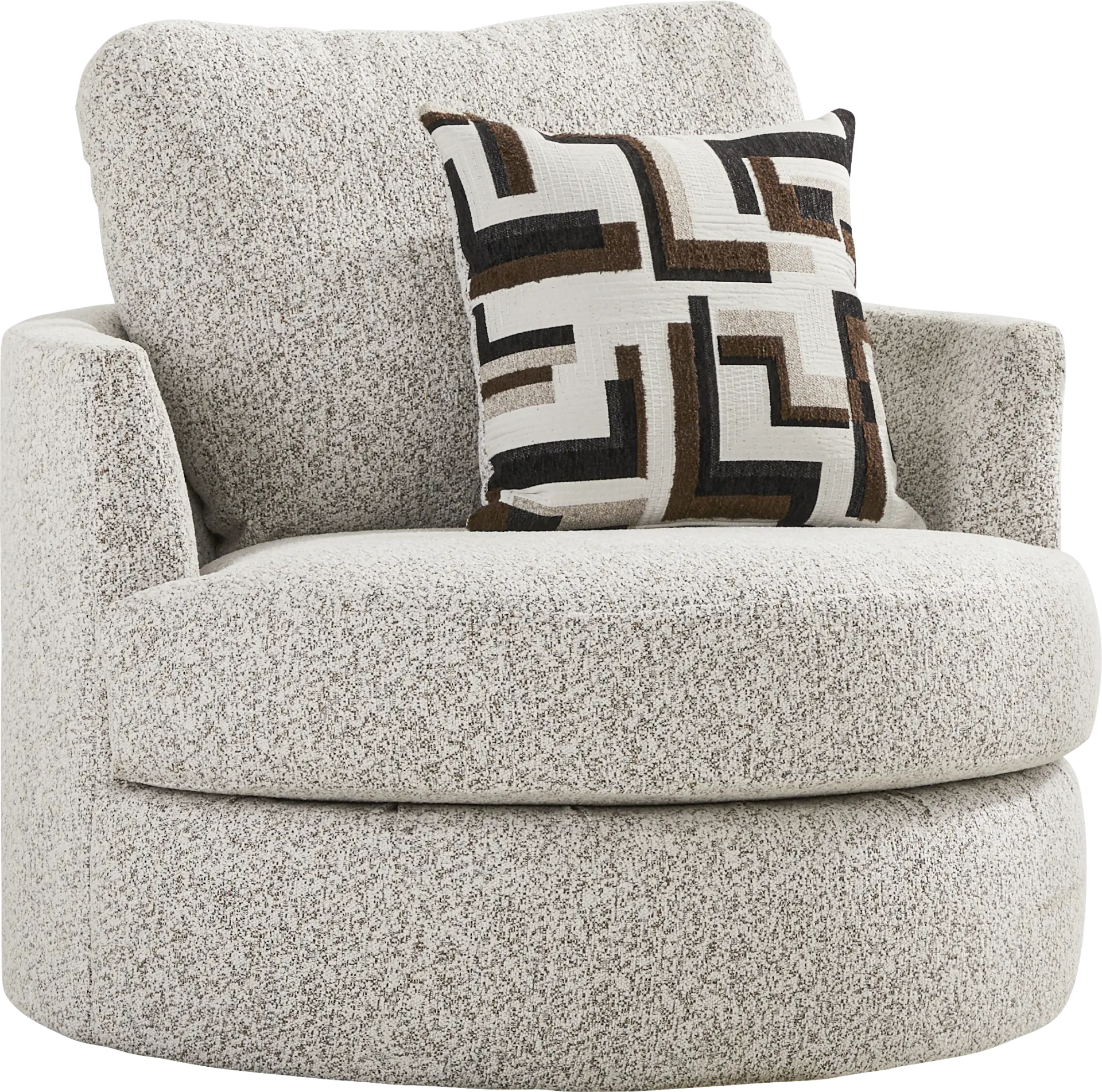 Lincoln Park Off-White Swivel Chair