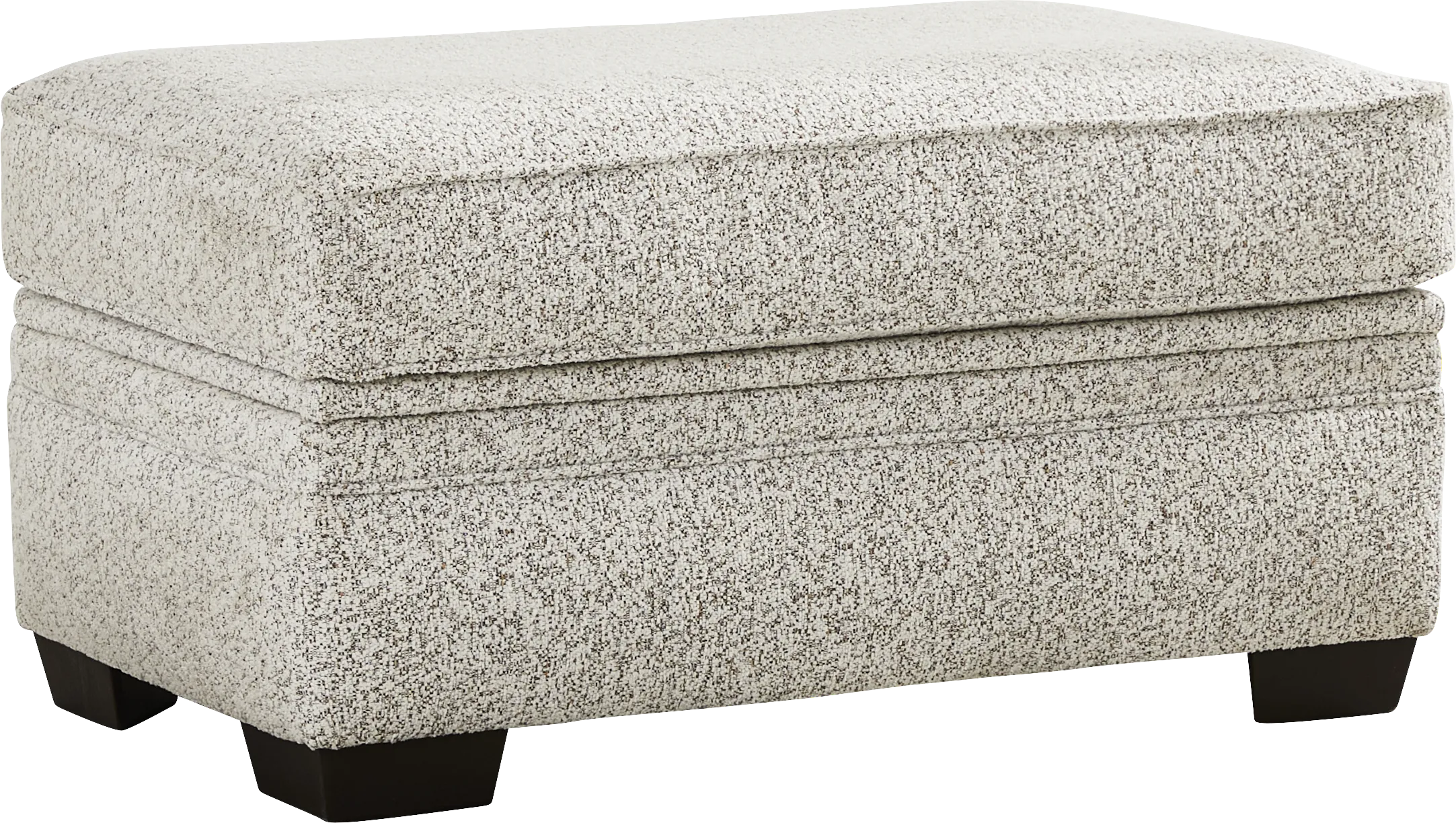 Lincoln Park Off-White Storage Cocktail Ottoman - Thumbnail - Image 1