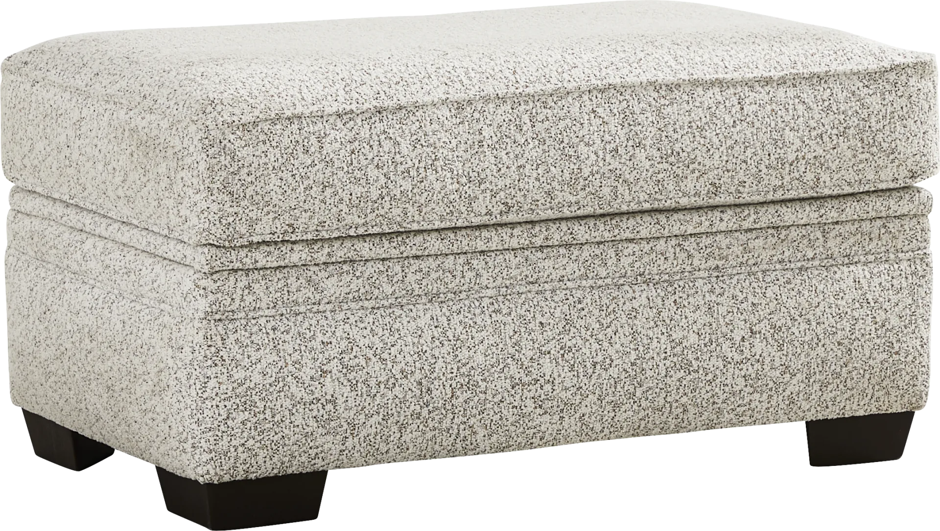 Lincoln Park Off-White Storage Cocktail Ottoman - Image 1