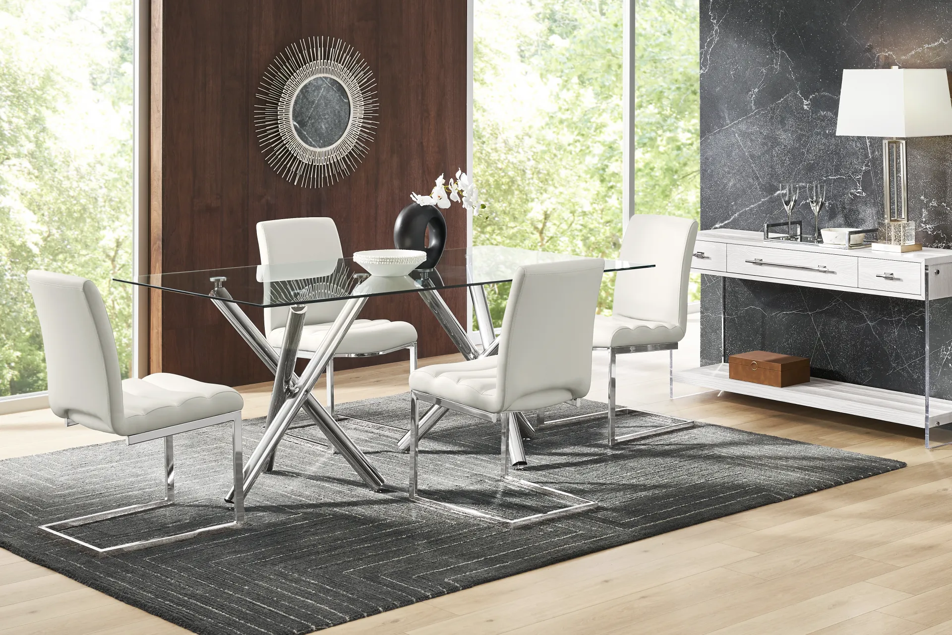 Bastone Silver Dining Table - Image 1