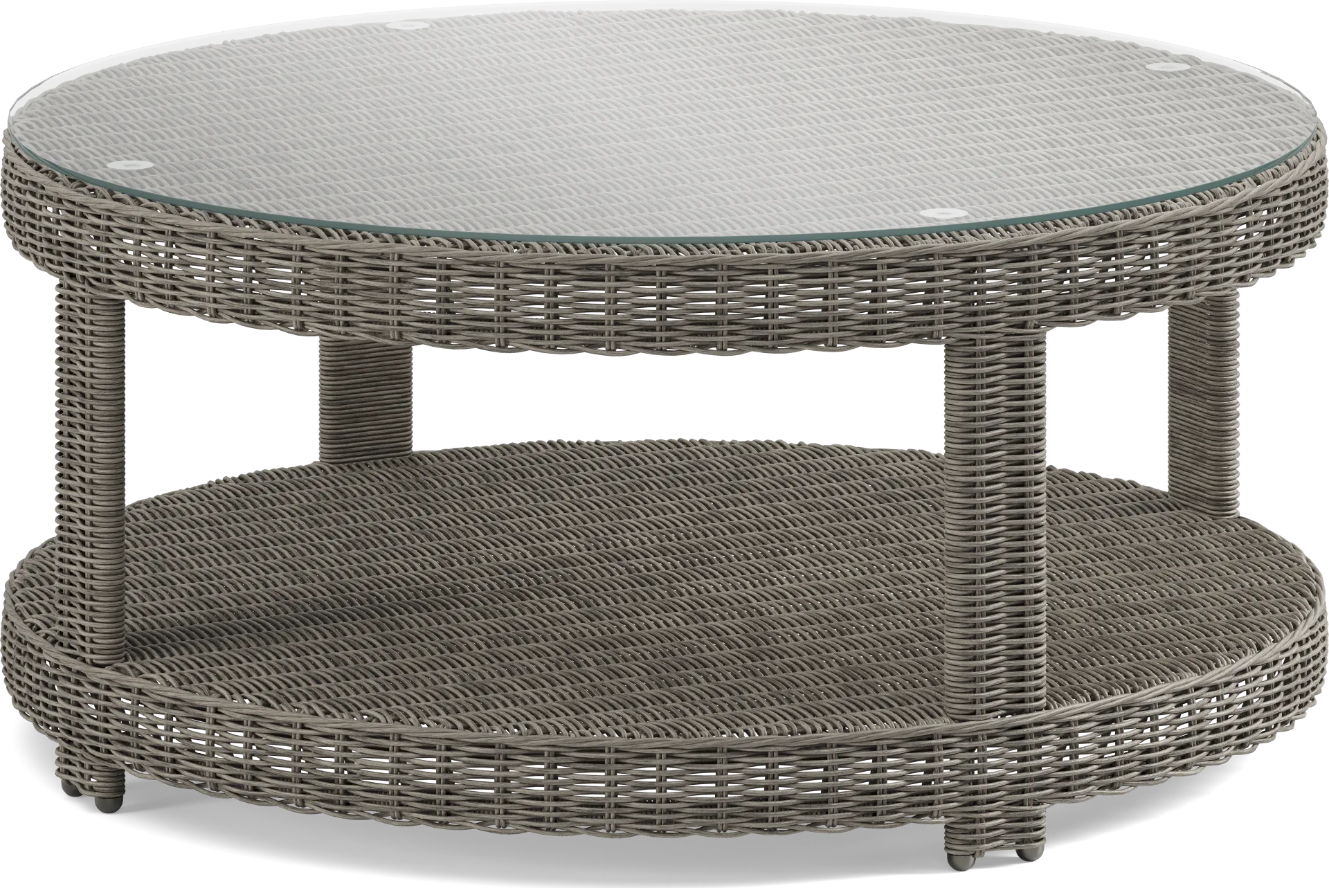 Forest Hills Gray Outdoor Cocktail Table - Image 1
