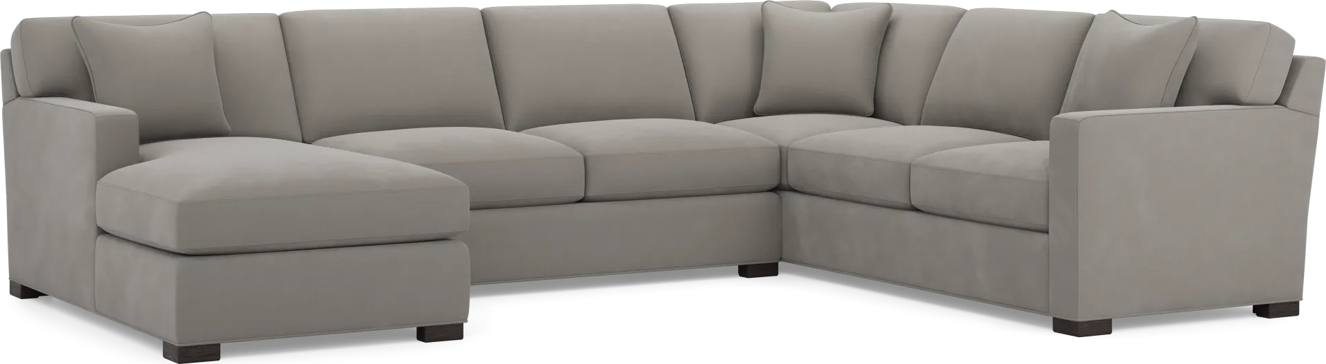 Harmonie Steel 3 Pc Gel Foam Sleeper Sectional - Image 1