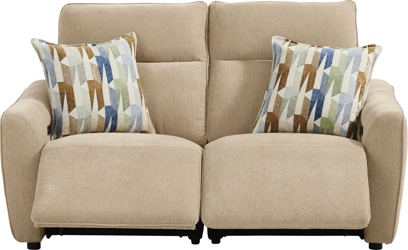 Tremont Sand 2 Pc Power Reclining Loveseat