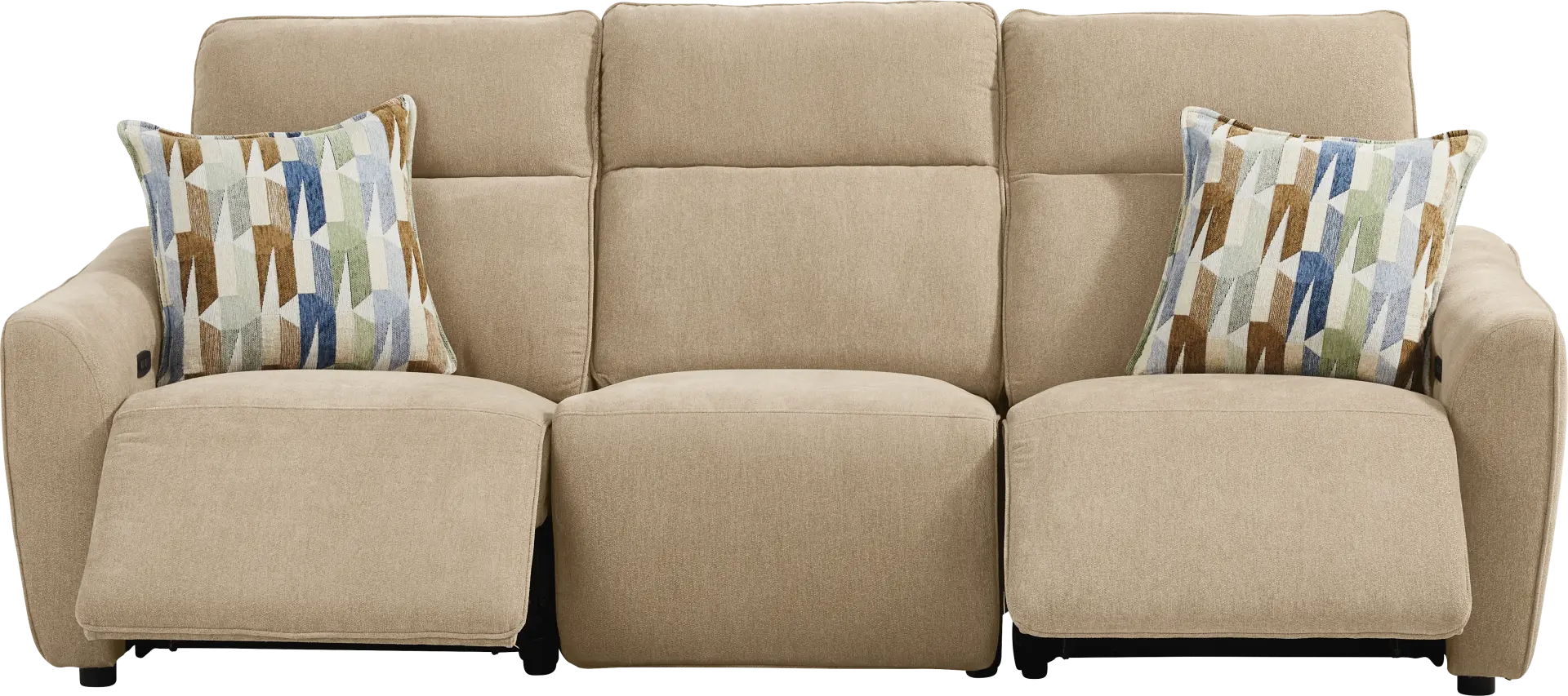 Tremont Sand 3 Pc Power Reclining Sofa
