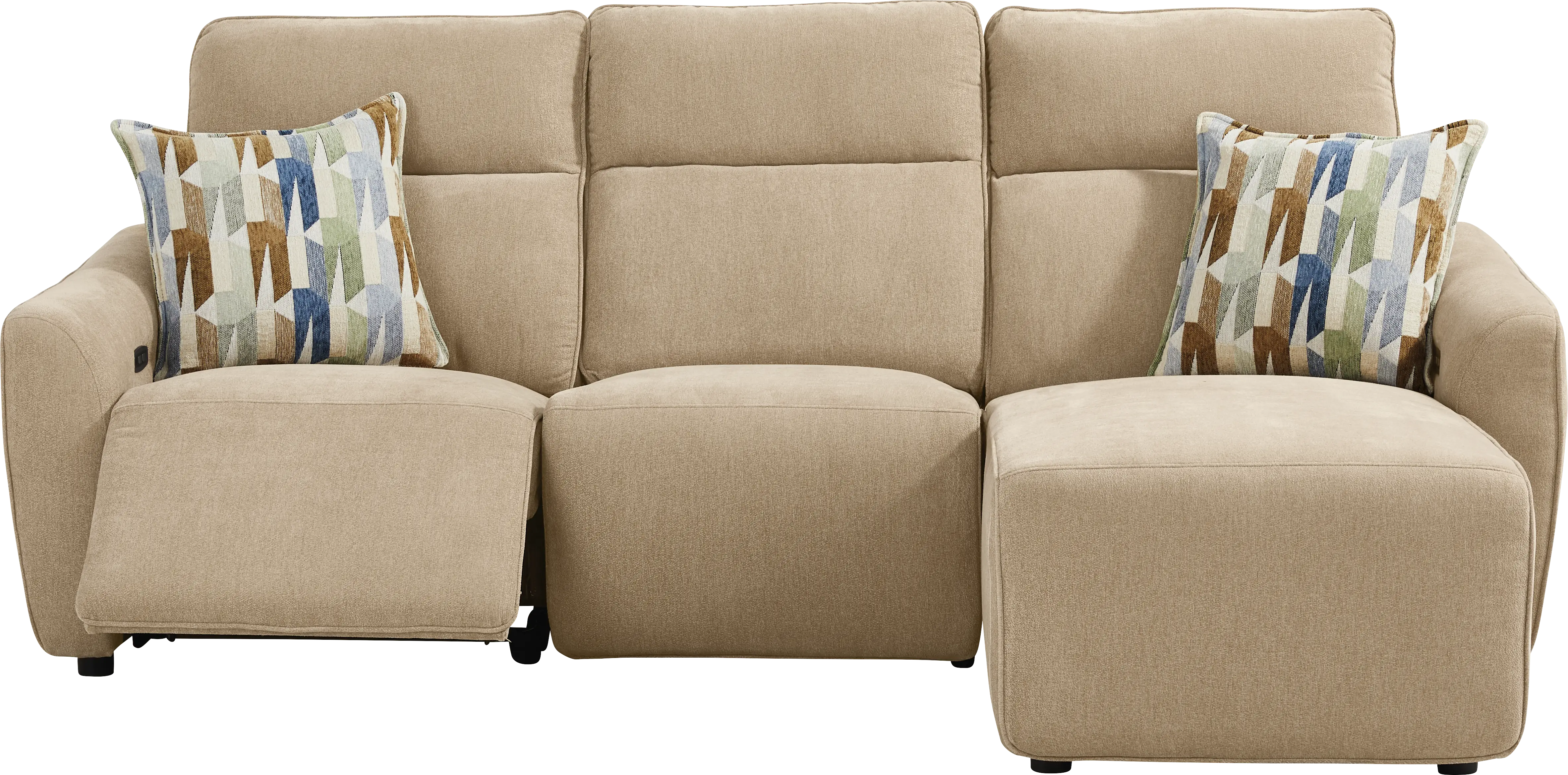 Tremont Sand 3 Pc Power Reclining Sectional - Thumbnail - Image 1