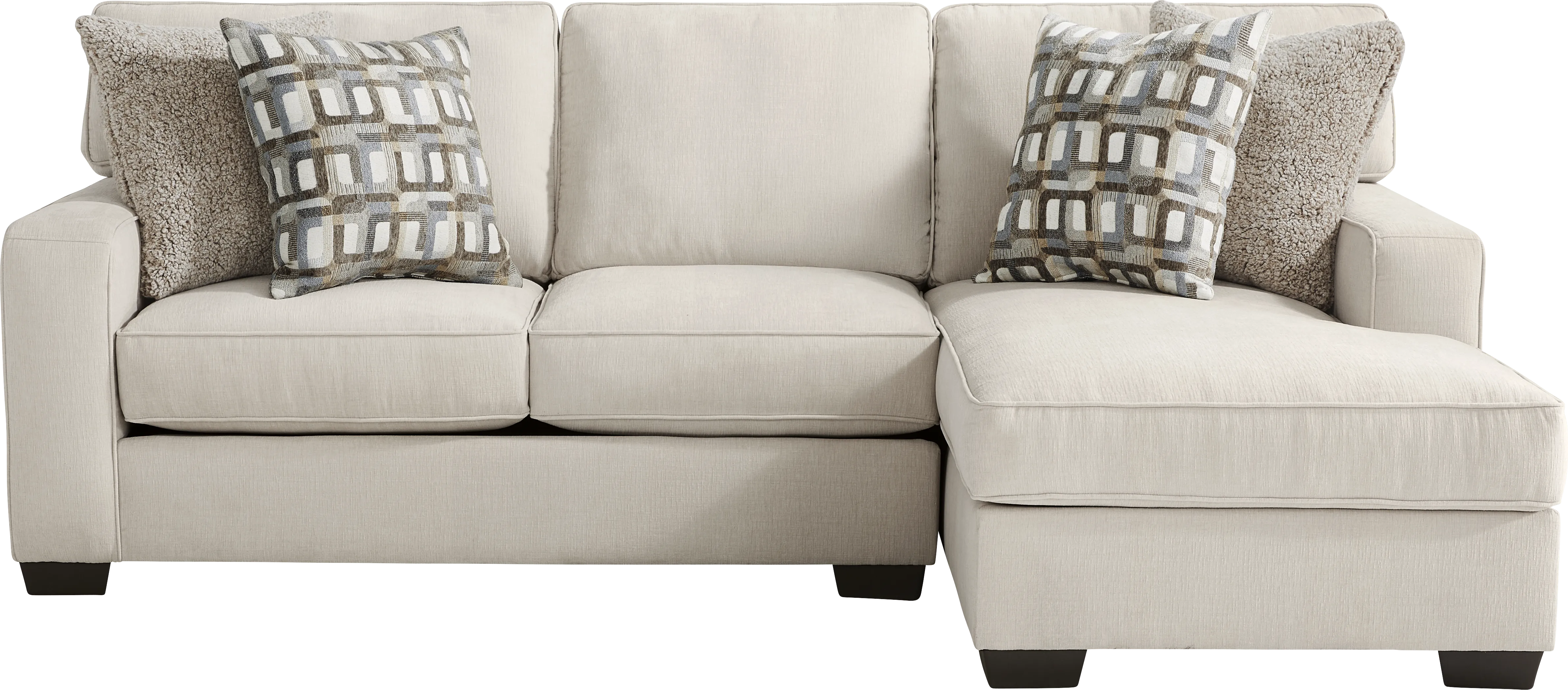 Haskins Beige 5 Pc Sectional Living Room - Thumbnail - Image 7