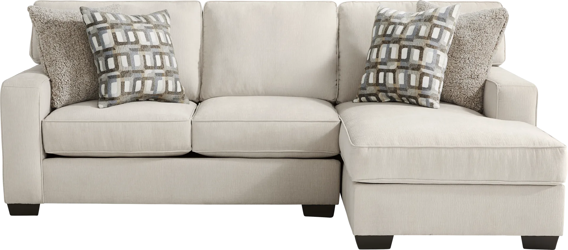 Haskins Beige 5 Pc Sectional Living Room - Image 7