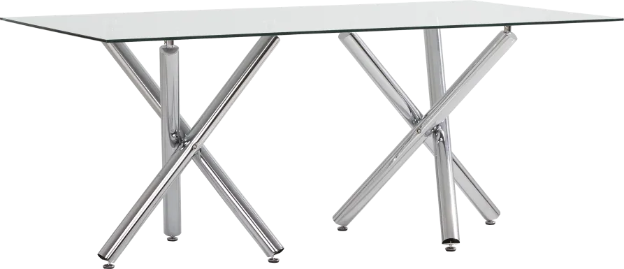 Bastone Silver Dining Table