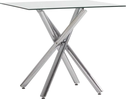 Bastone Silver Counter Height Dining Table