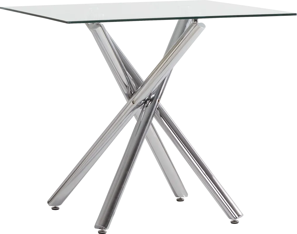 Bastone Silver Counter Height Dining Table