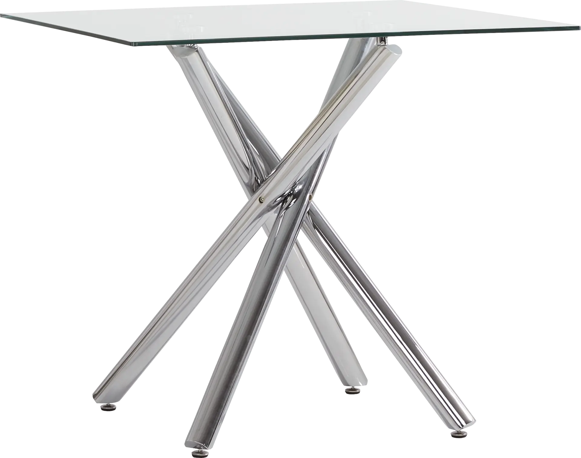 Bastone Silver Counter Height Dining Table