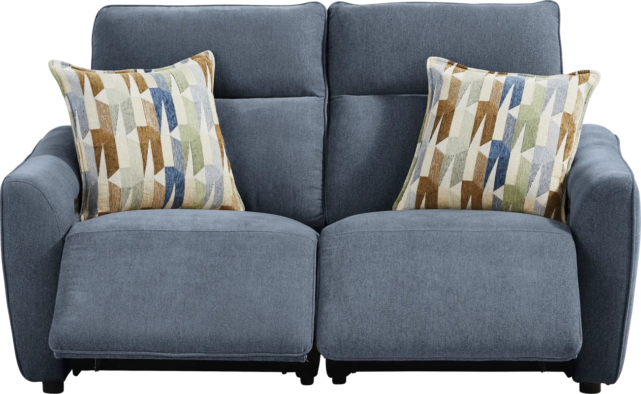Tremont Indigo 2 Pc Power Reclining Loveseat